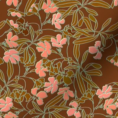 Garden Floral Earth tone