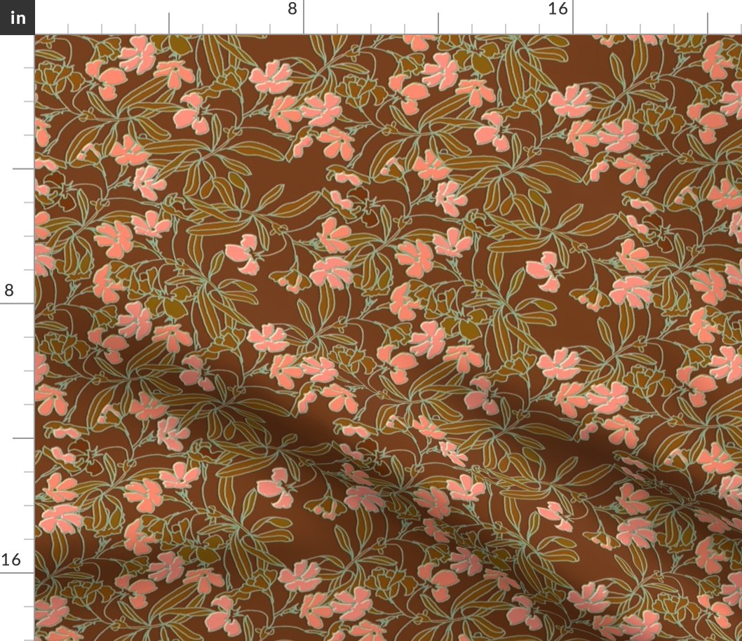 Garden Floral Earth tone