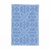 Scandinavian Lattice in cobalt blue