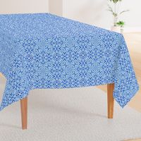 Scandinavian Lattice in cobalt blue