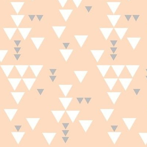 blush silver triangle fall // small