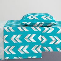 turquoise charcoal chevron