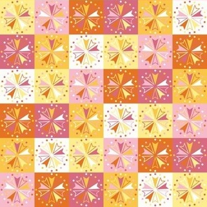 Circus Squares - Grapefruit Sunrise