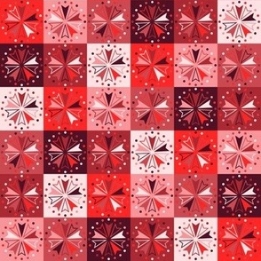 Circus Squares - Reds