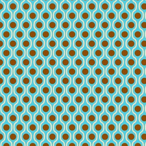waves and dots blue-brown small