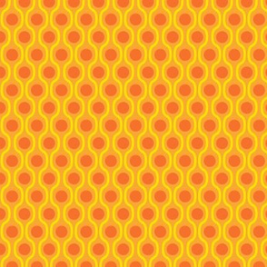 waves and dots orange-small