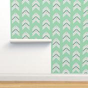 seafoam charcoal chevron