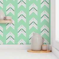 seafoam charcoal chevron