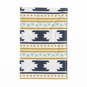 navy aztec stripe