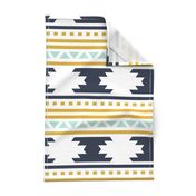 navy aztec stripe