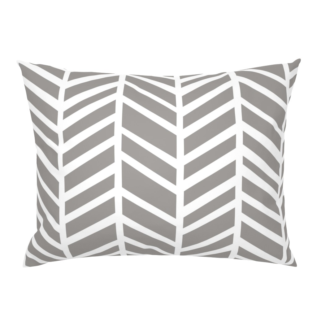 Herringbone Paloma Grey by Friztin