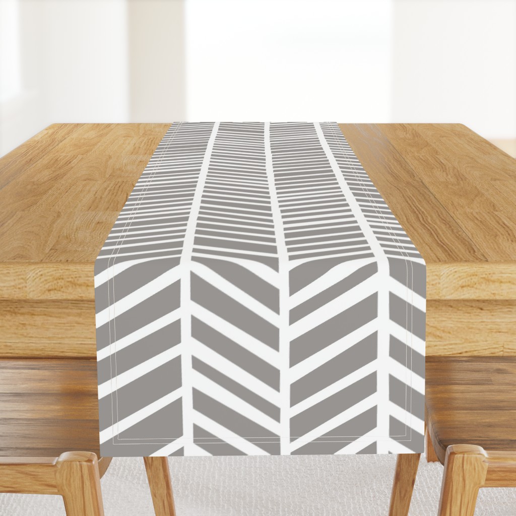 Herringbone Paloma Grey by Friztin