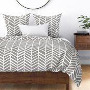 Herringbone Paloma Grey by Friztin