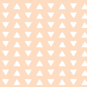 hand drawn triangles in blush