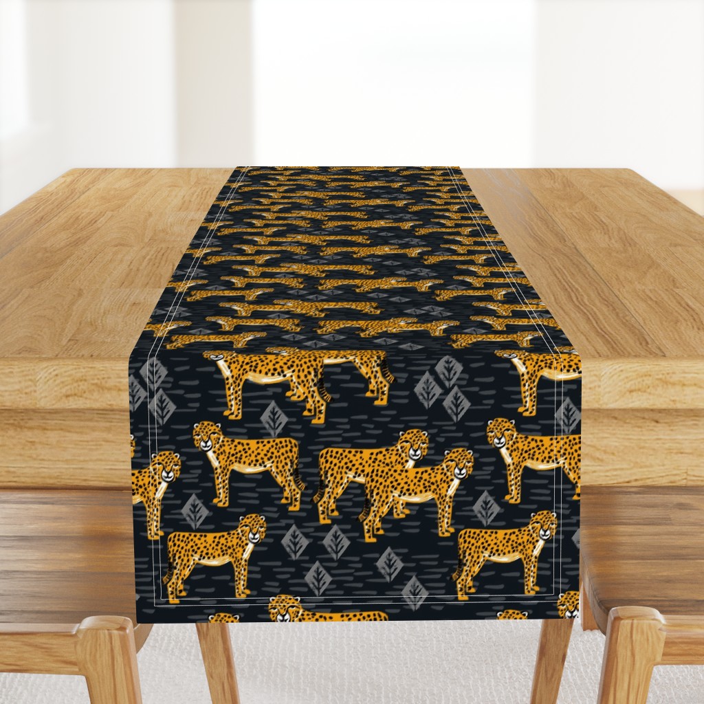 Cheetah - Black/Turmeric by Andrea Lauren