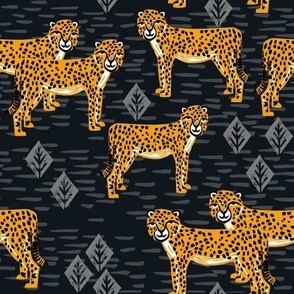 Cheetah - Black/Turmeric by Andrea Lauren