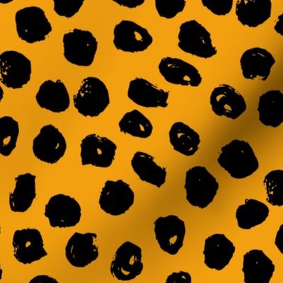 dot // dots fabric yellow fabric golden yellow fabric andrea lauren design