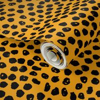 dot // dots fabric yellow fabric golden yellow fabric andrea lauren design