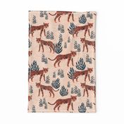 safari tiger // blush coral tiger girls room nursery decor little girls fabric