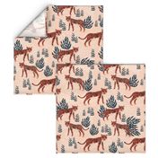 safari tiger // blush coral tiger girls room nursery decor little girls fabric