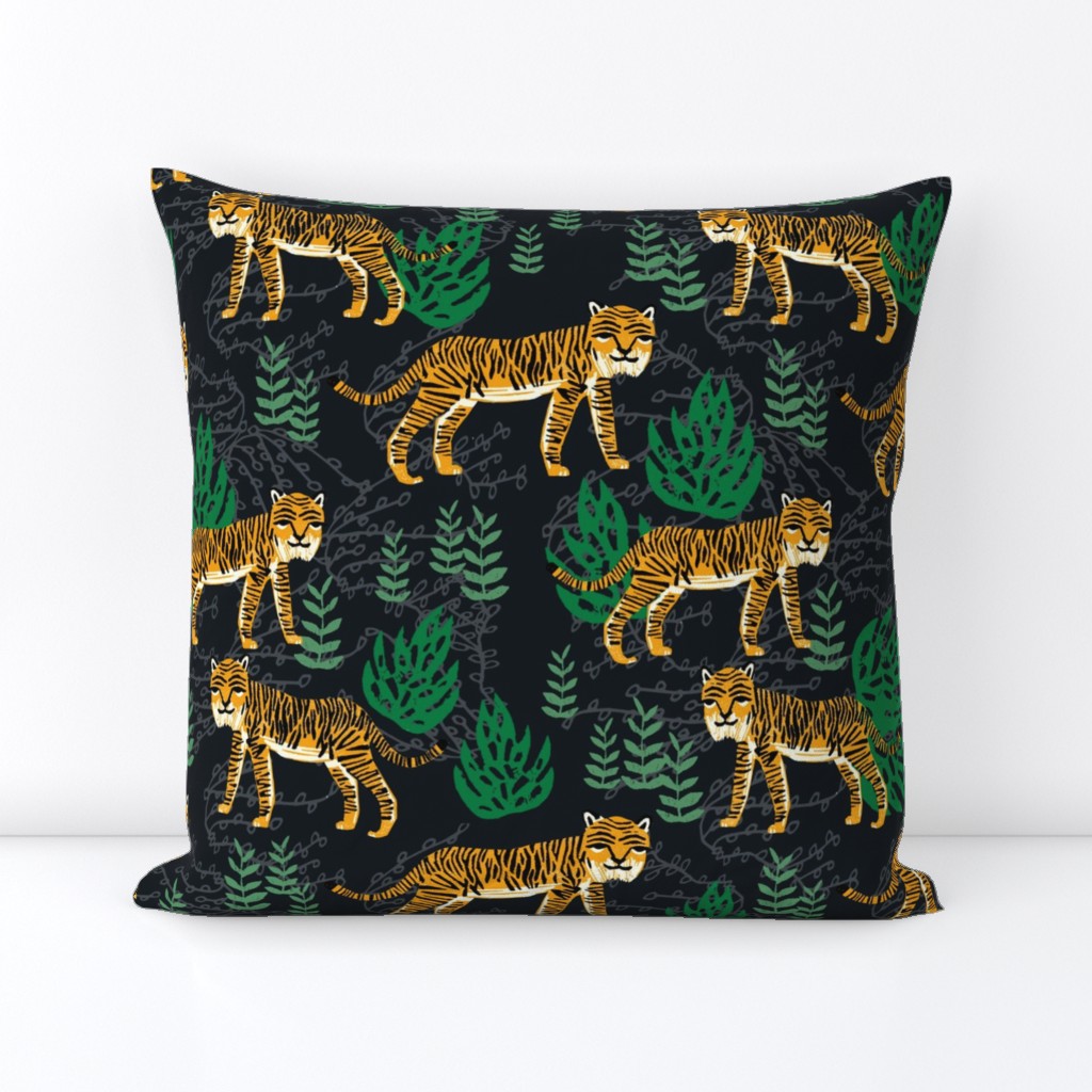 Safari Tiger - Turmeric/Kelly Green by Andrea Lauren