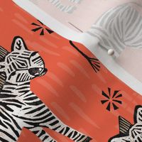 Safari Zebra - Coral by Andrea Lauren