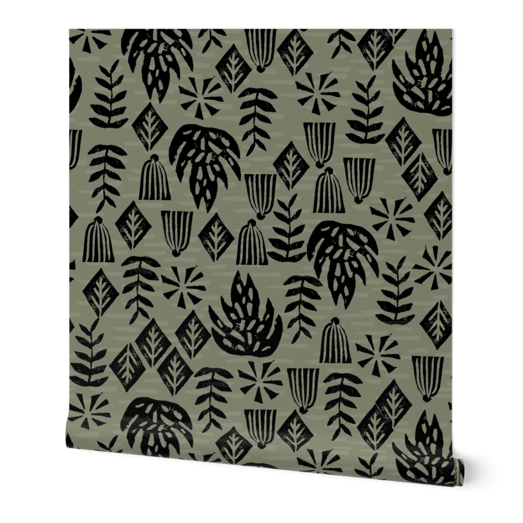 Safari Plants - Olive by Andrea Lauren