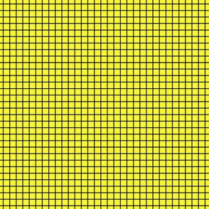Black On Yellow Small Grid