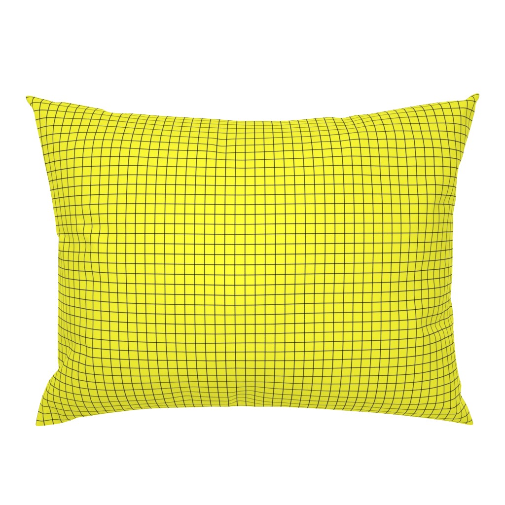 Black On Yellow Medium Grid