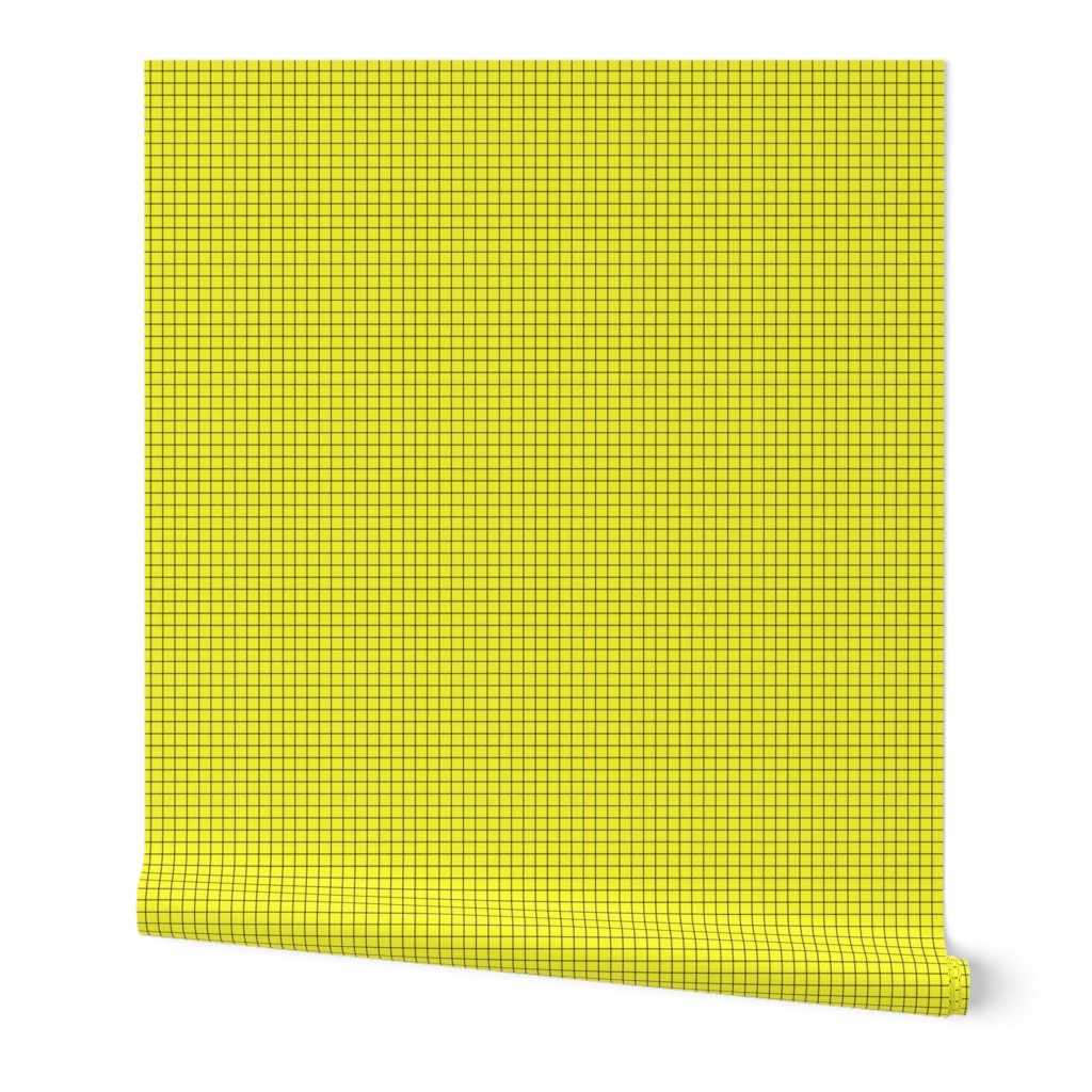 Black On Yellow Medium Grid