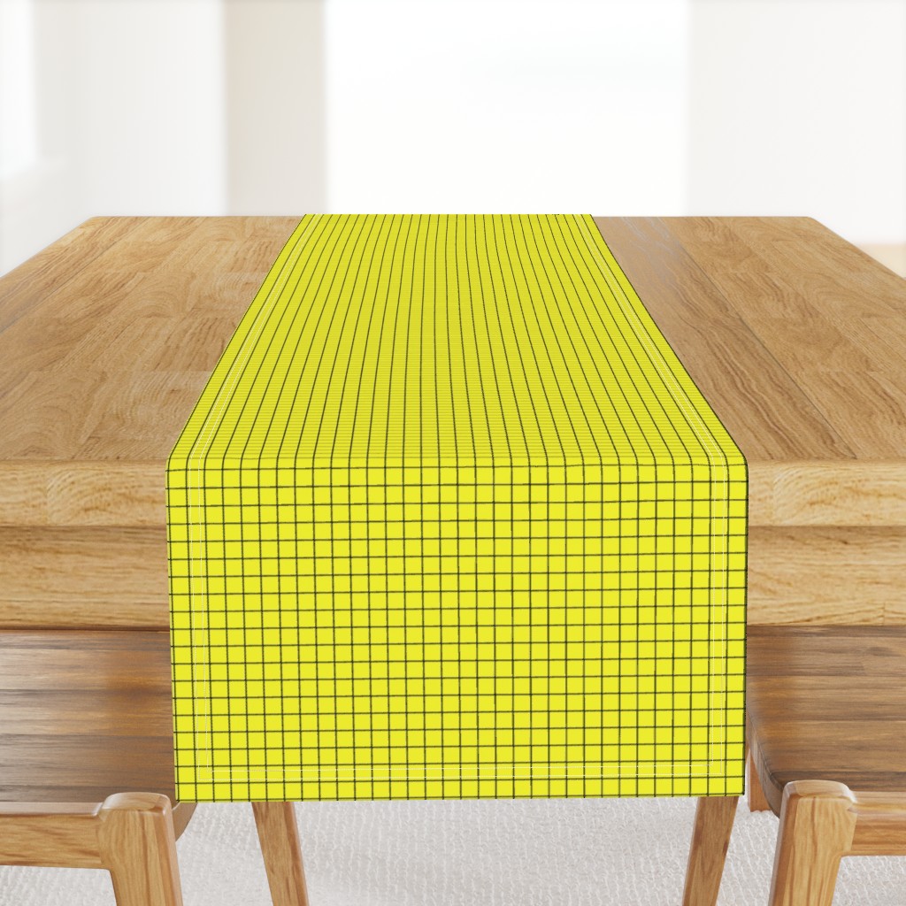 Black On Yellow Medium Grid