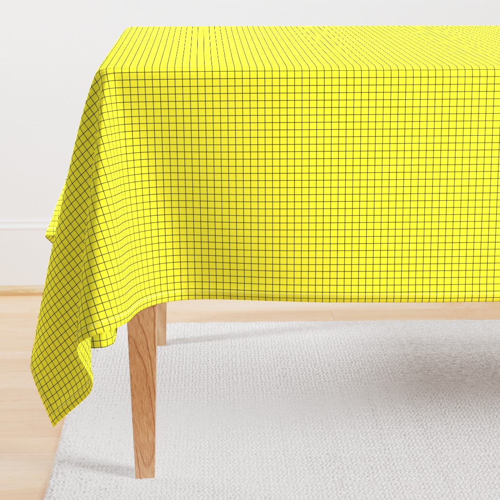 Black On Yellow Medium Grid