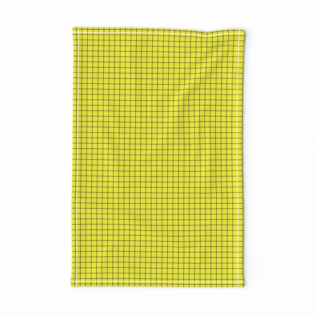 Black On Yellow Medium Grid