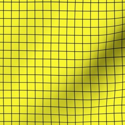 Black On Yellow Medium Grid