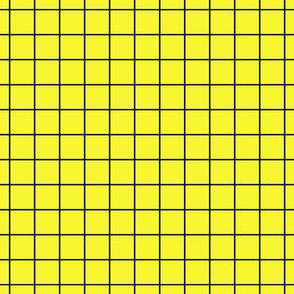 Black On Yellow Medium Grid