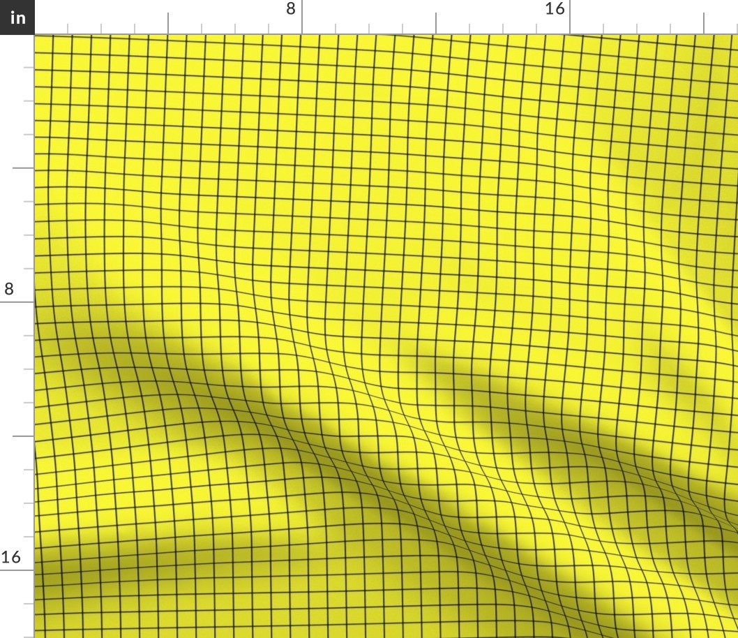 Black On Yellow Medium Grid