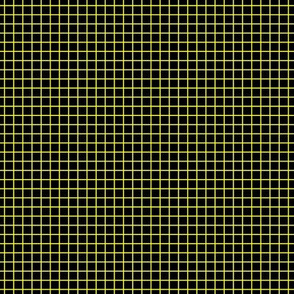 Yellow On Black Small Grid
