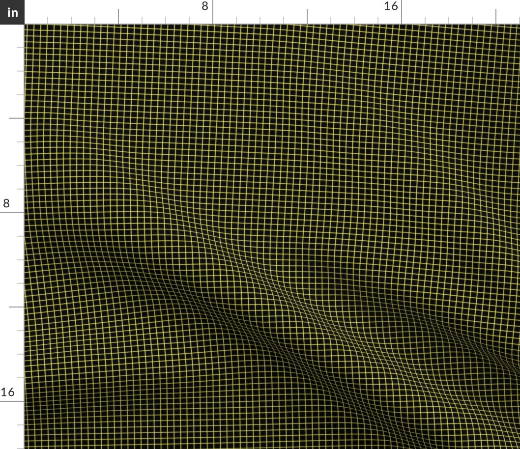 Yellow On Black Small Grid