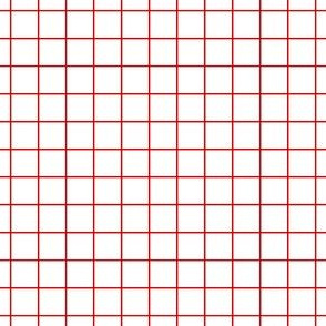 Red On White Medium Grid