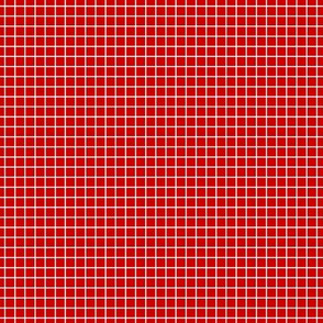 White On Red Small Grid