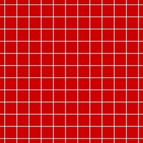 White On Red Medium Grid