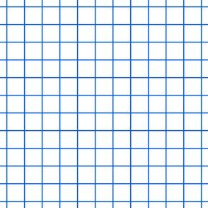 Blue On White Medium Grid