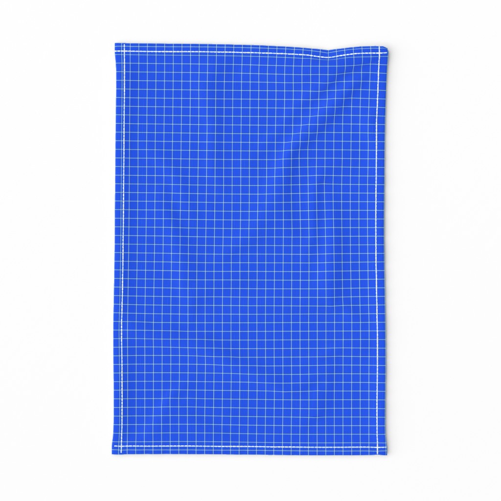 White On Blue Medium Grid