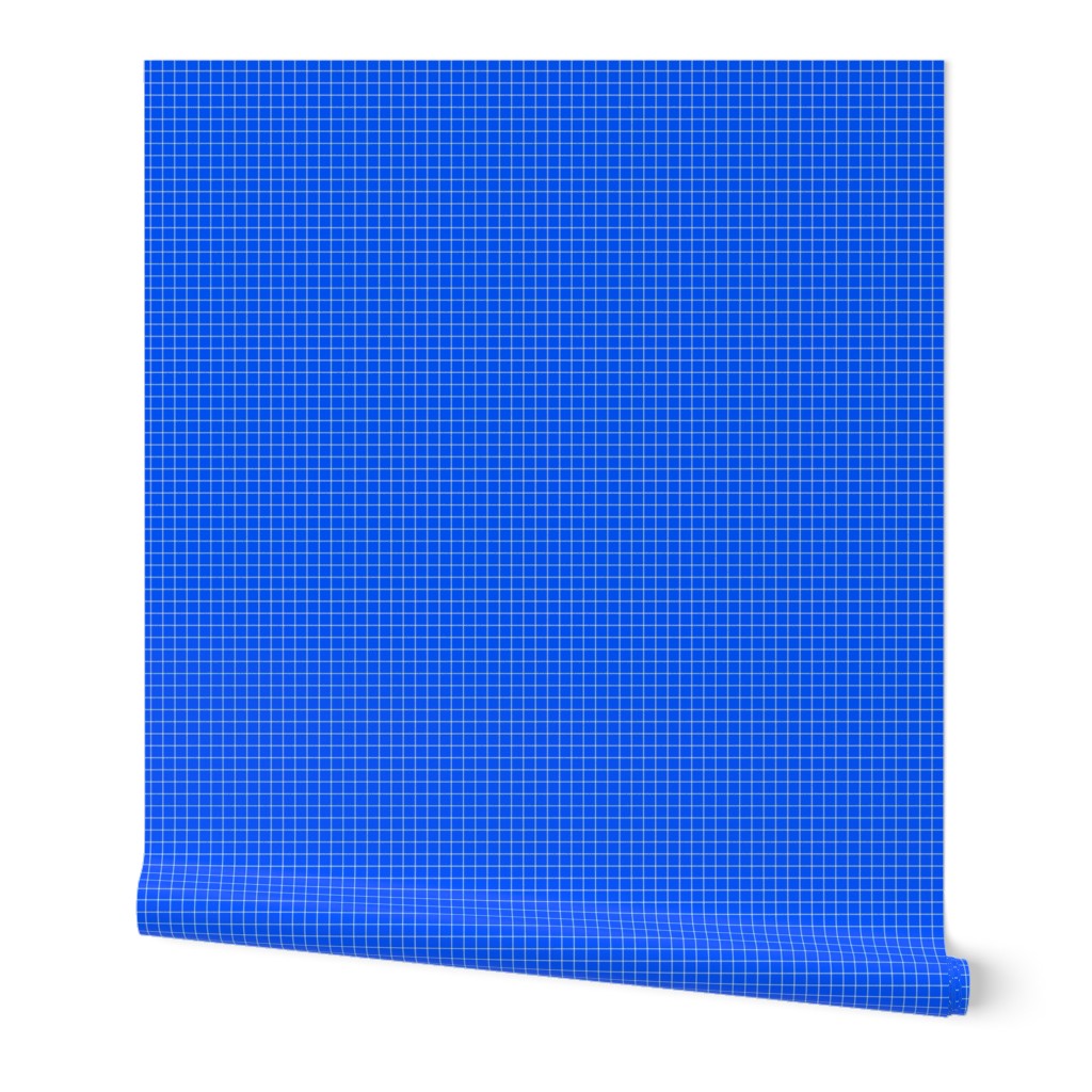 White On Blue Medium Grid