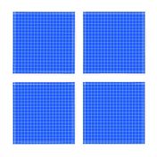 White On Blue Medium Grid