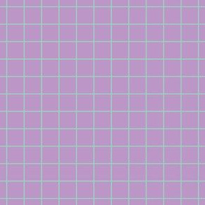 Mint On Violet Medium Grid