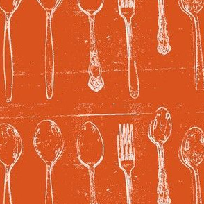 Spoons & 1 Fork  Tangerine