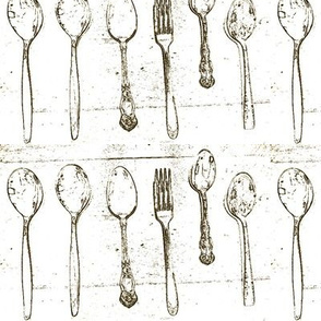 Antique Spoons & 1Fork