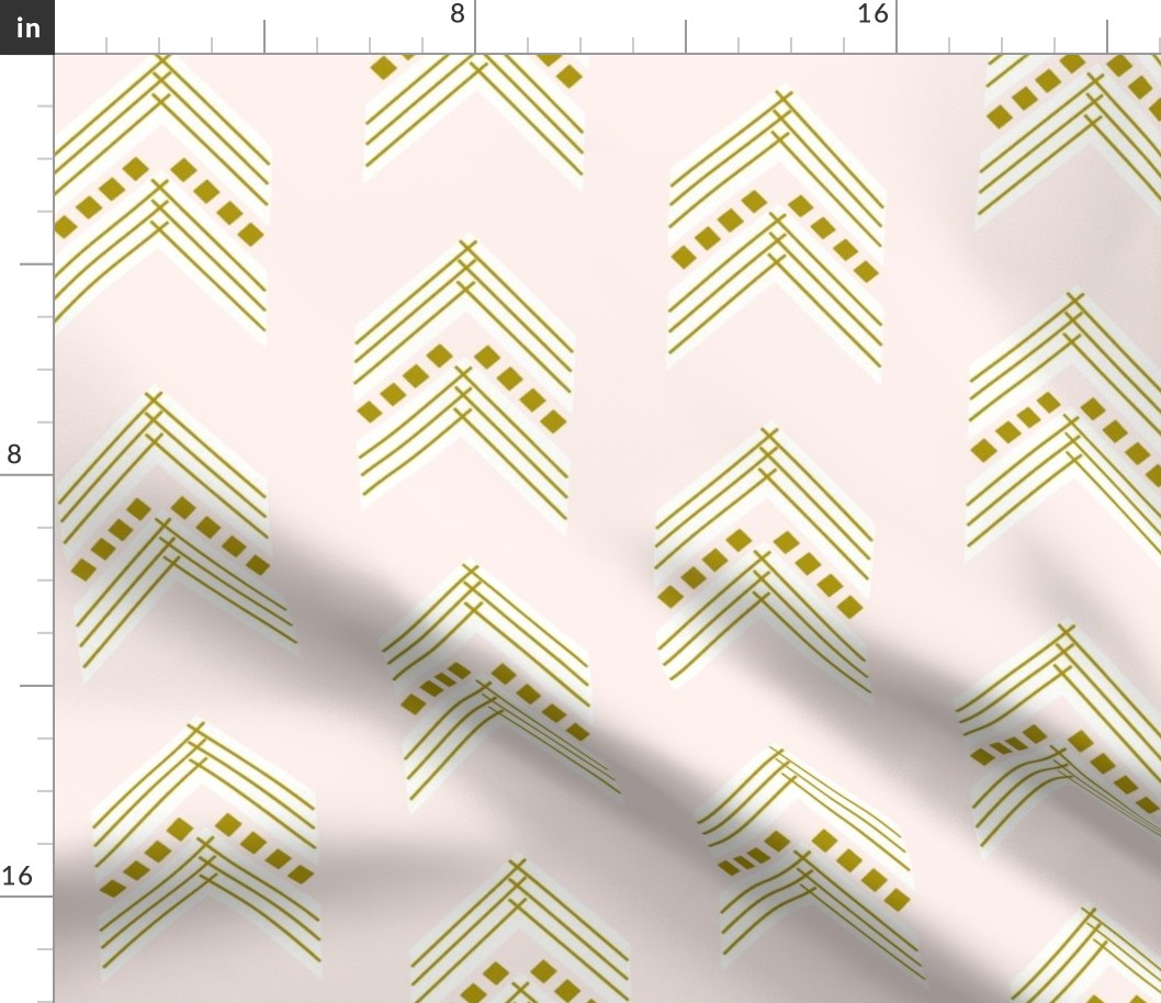 pale pink gold chevron