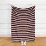 Cream Black Pink Nautical Stripe